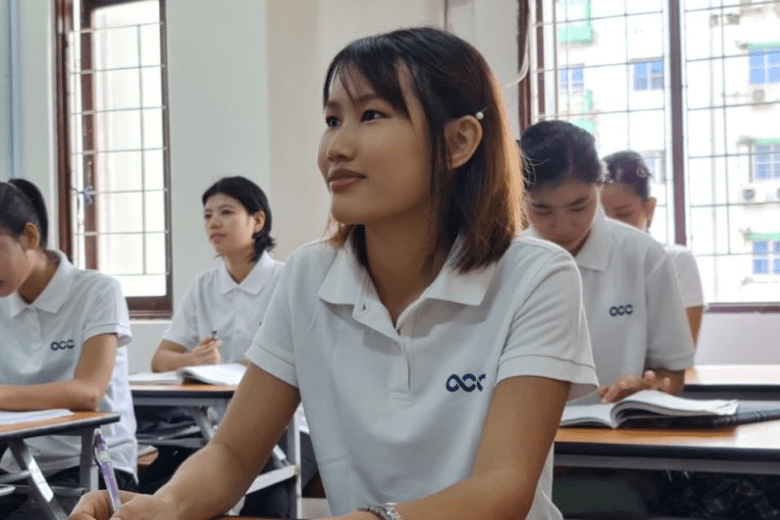 現地の日本語学校での授業の様子